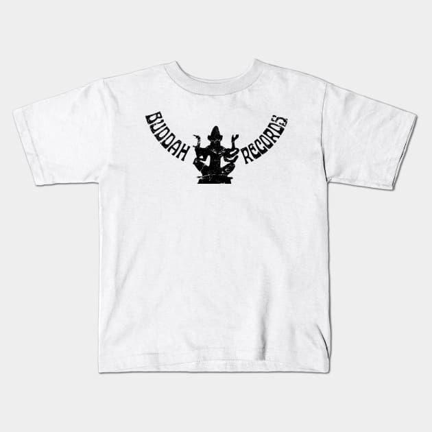 Buddah Records Kids T-Shirt by MindsparkCreative